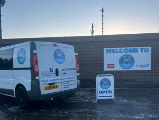 Entrance to Welford Truck Wash on Northampton Road